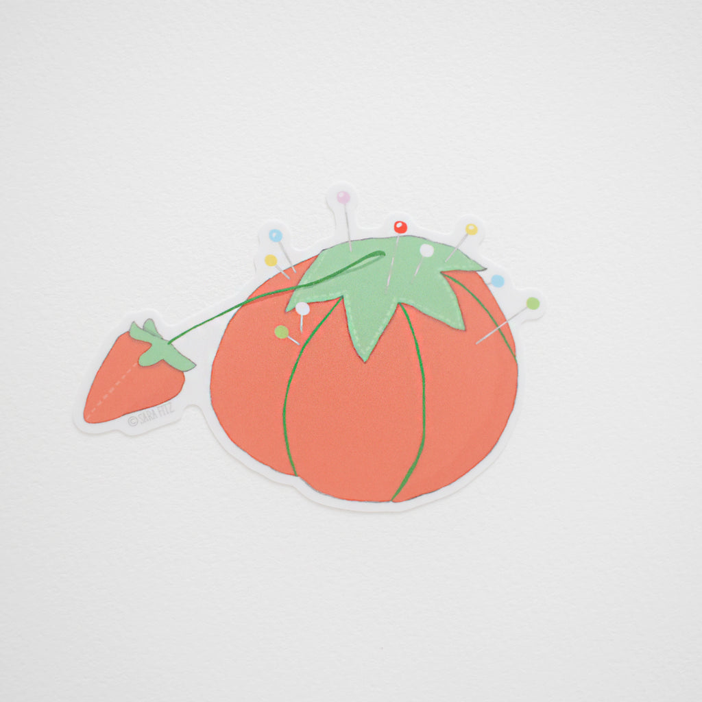 Tomato Pincushion Sticker