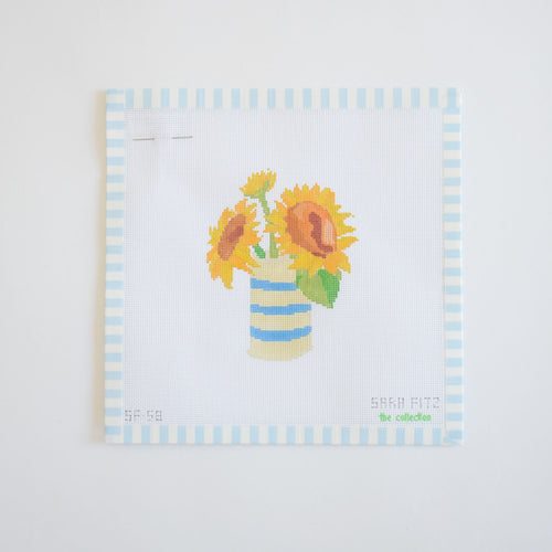 Sunflower Needlepoint Needlepoint Sara Fitz 