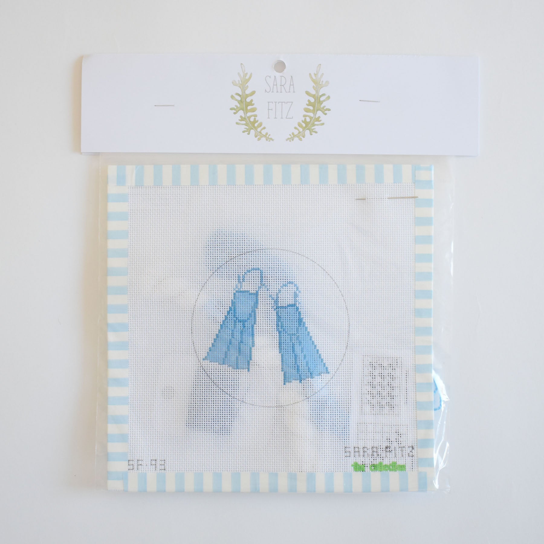 Swim Fins Needlepoint