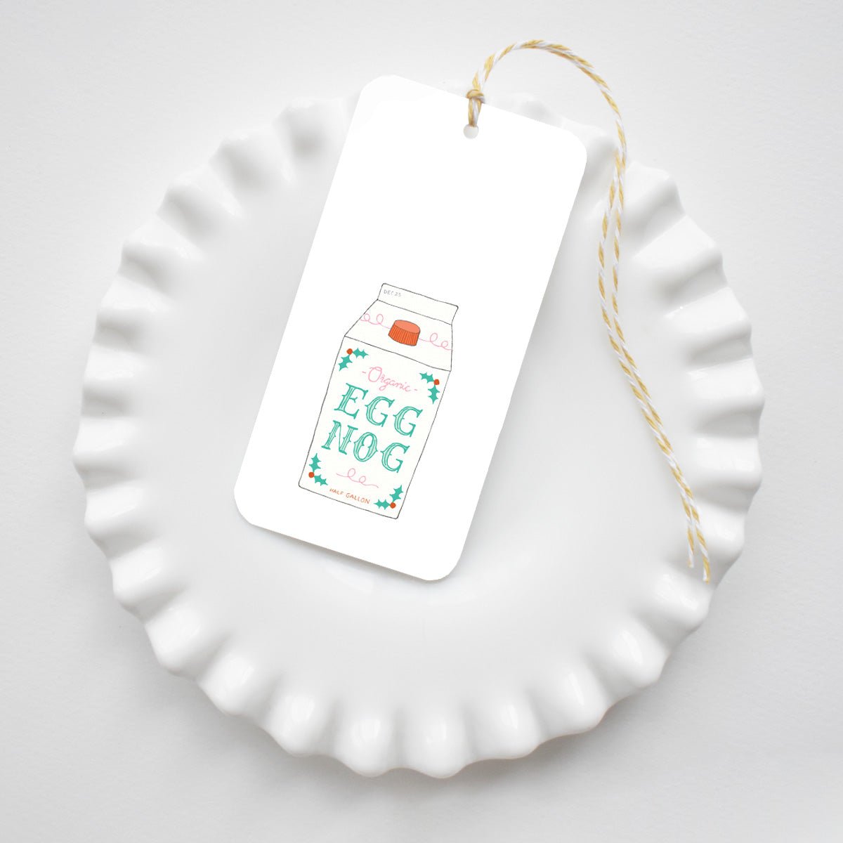 Eggnog Tags by Sara Fitz