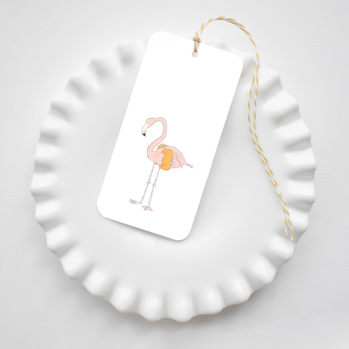 Flamingo Tags by Sara Fitz