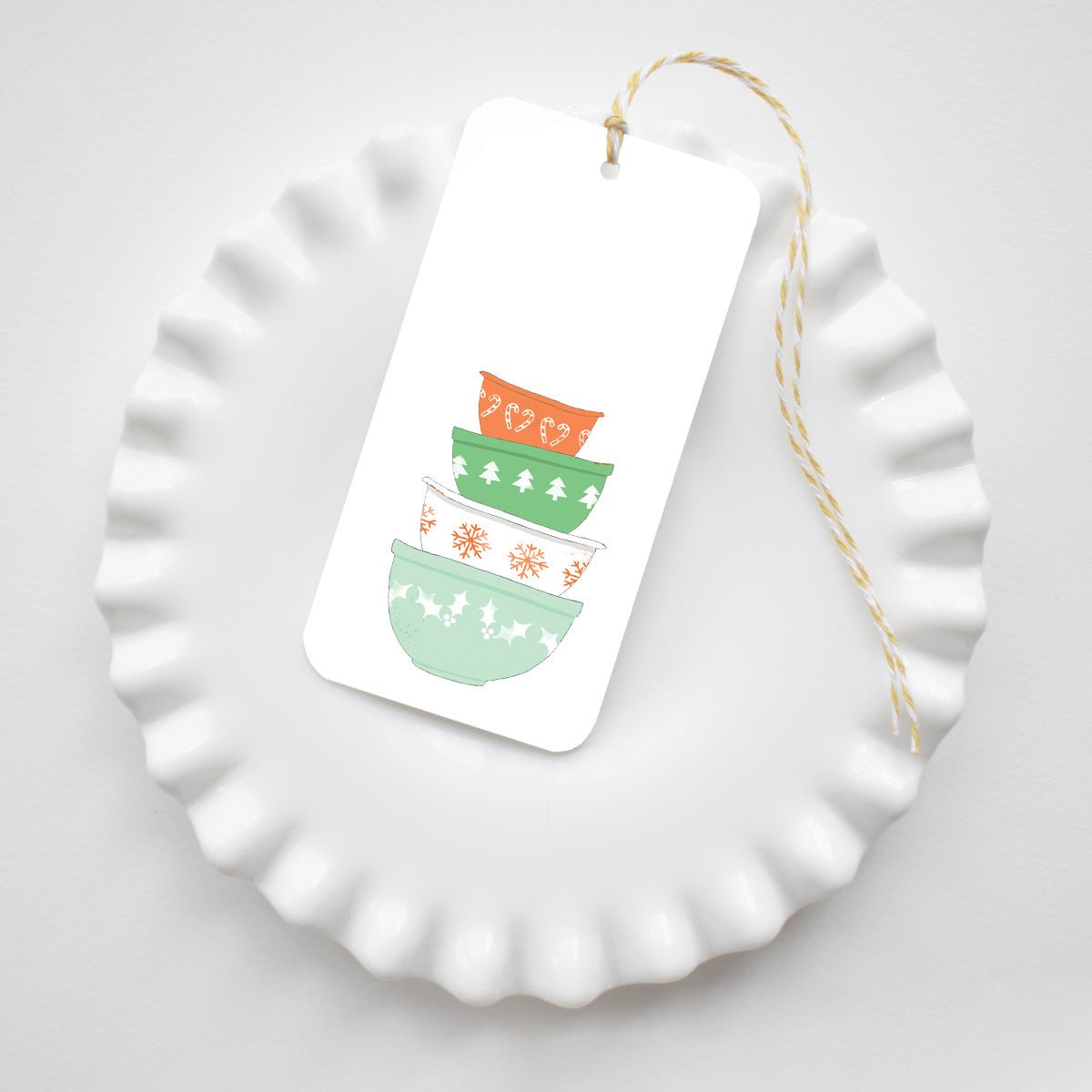 Vintage Mixing Bowls Tags by Sara Fitz