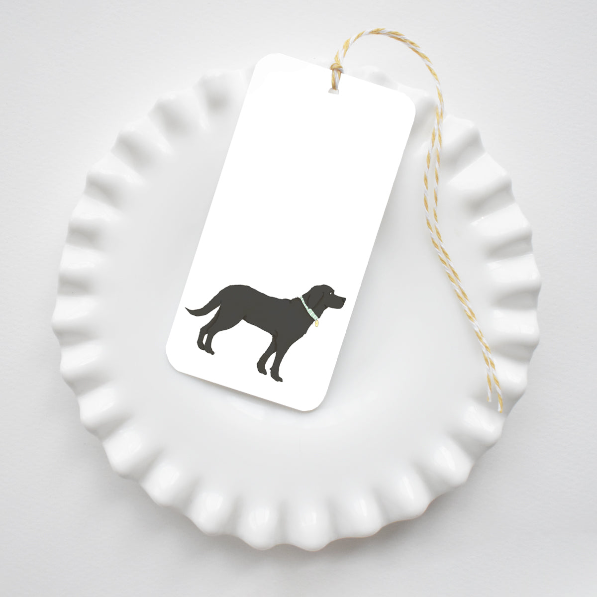 Black Pup Tags by Sara Fitz