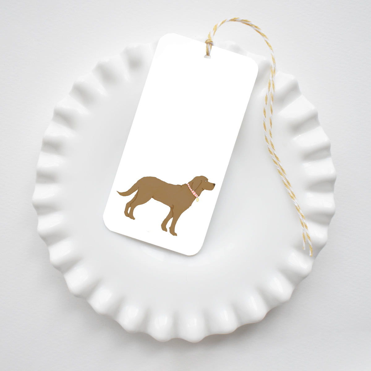 Chocolate Pup Tags by Sara Fitz