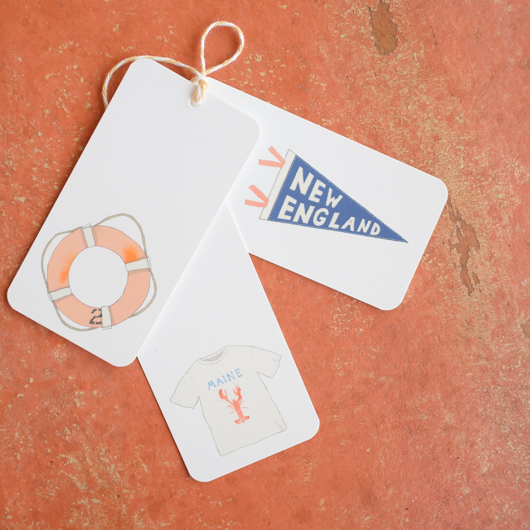 Maine Tee Tags by Sara Fitz