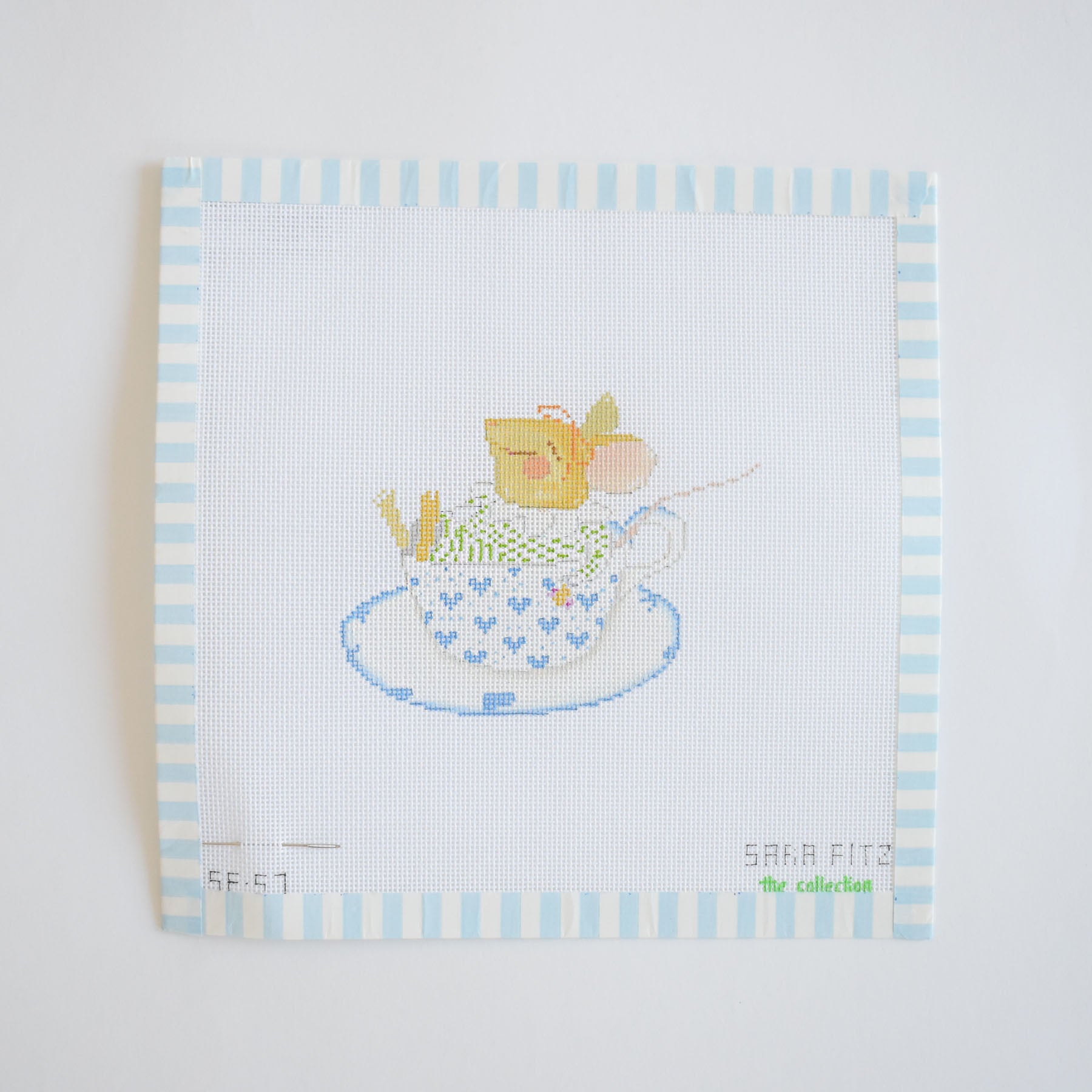 Teacup Mouse Needlepoint