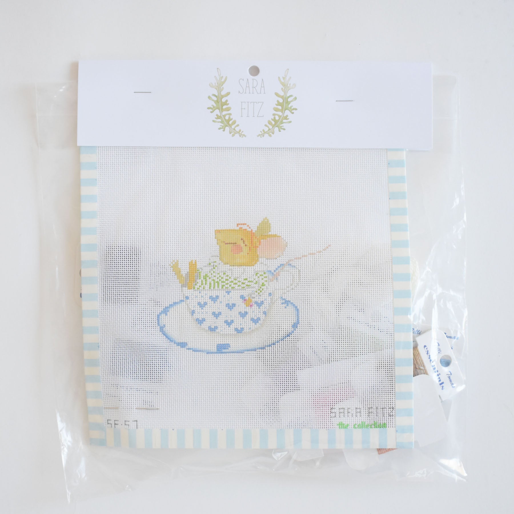 Teacup Mouse Needlepoint