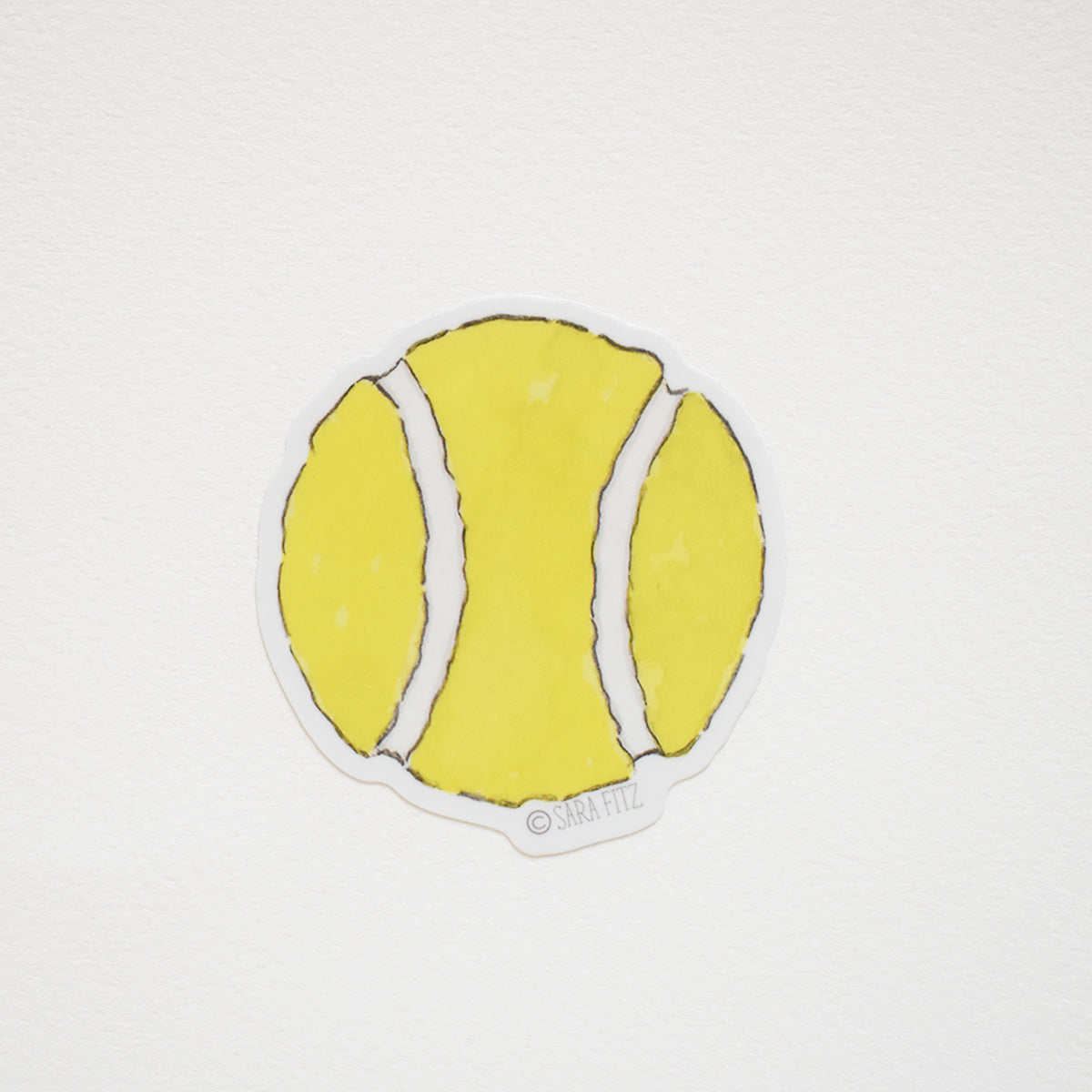 Tennis Ball Sticker by Sara Fitz