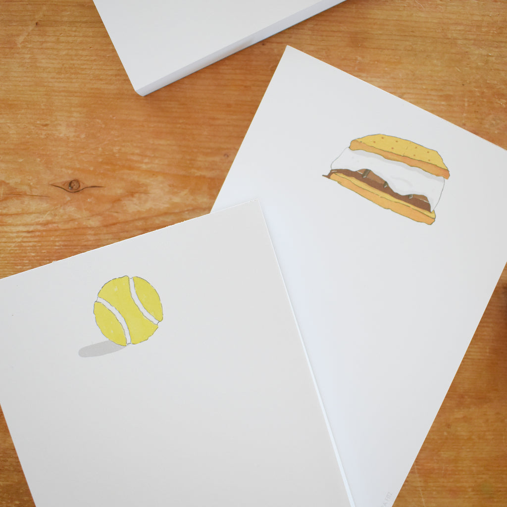 Tennis Ball Notepad by Sara Fitz