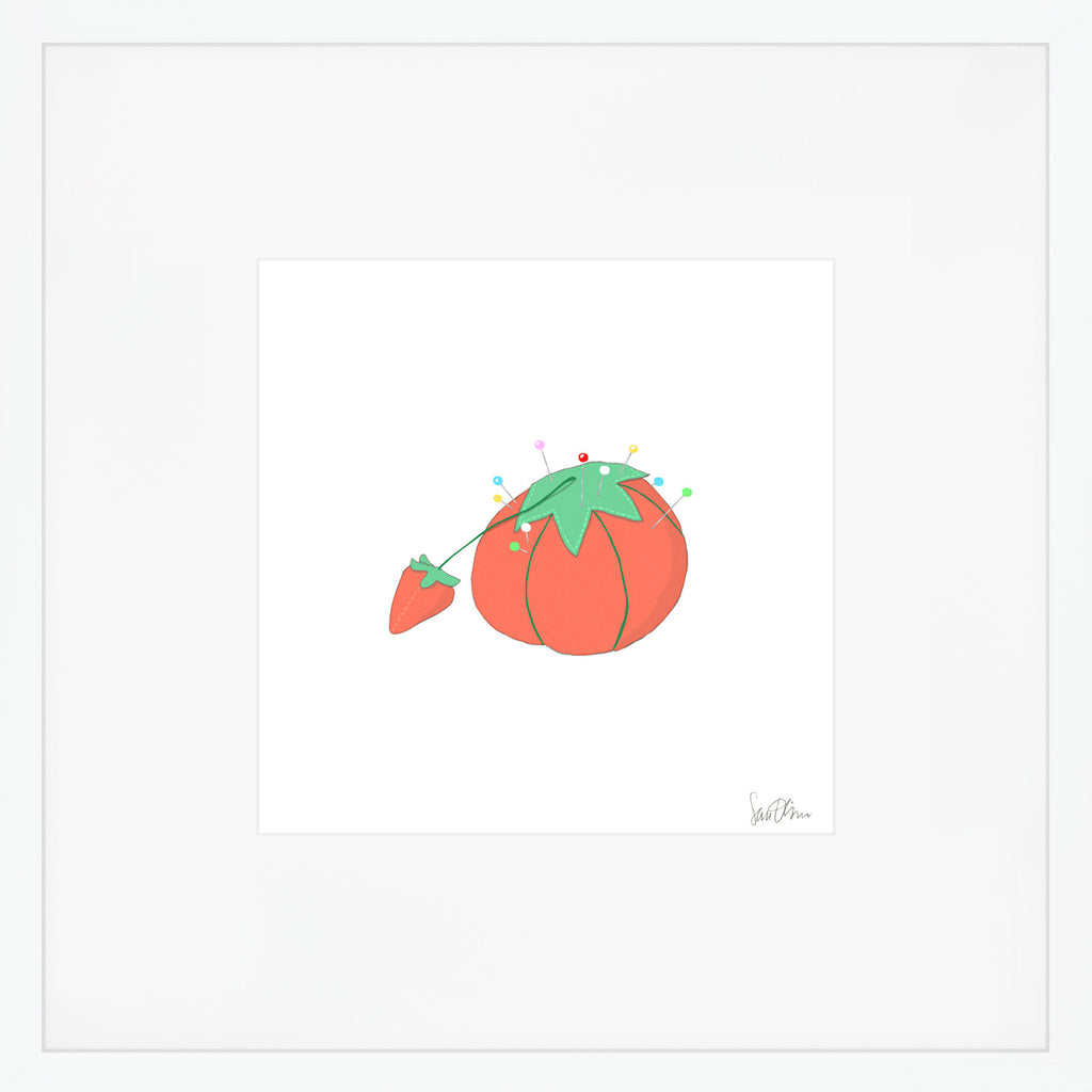 Tomato Pincushion Art Print