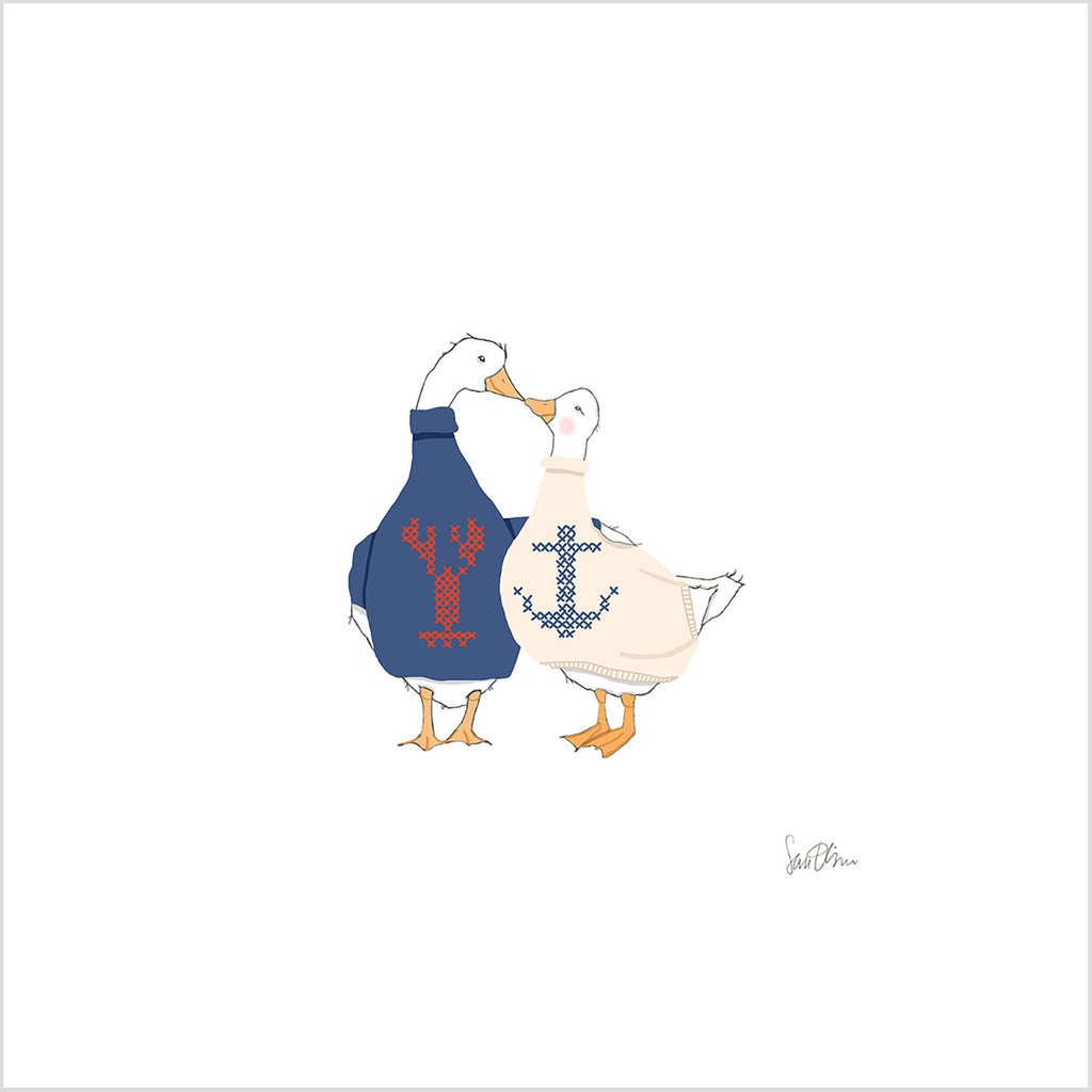 Coastal Geese Art Print