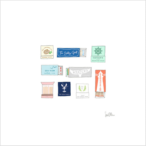Coastal Matches Art Print Art Prints Sara Fitz 