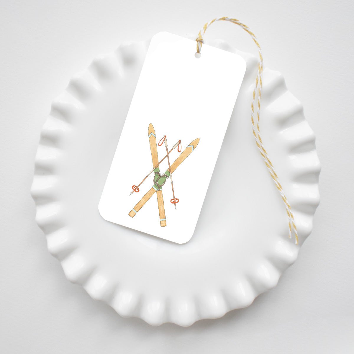 Vintage Skis Tags by Sara Fitz