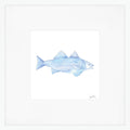 Blue Fish Art Print by Sara Fitz
