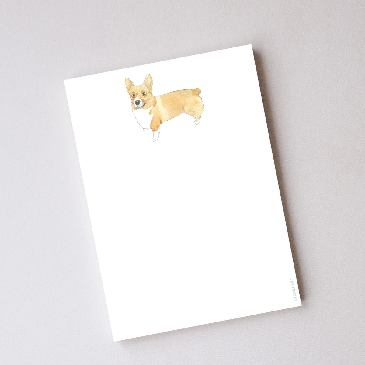 Corgi Notepad by Sara Fitz
