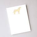 Golden Pup Notepad by Sara Fitz
