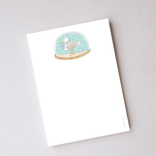 Snow Globe Notepad by Sara Fitz
