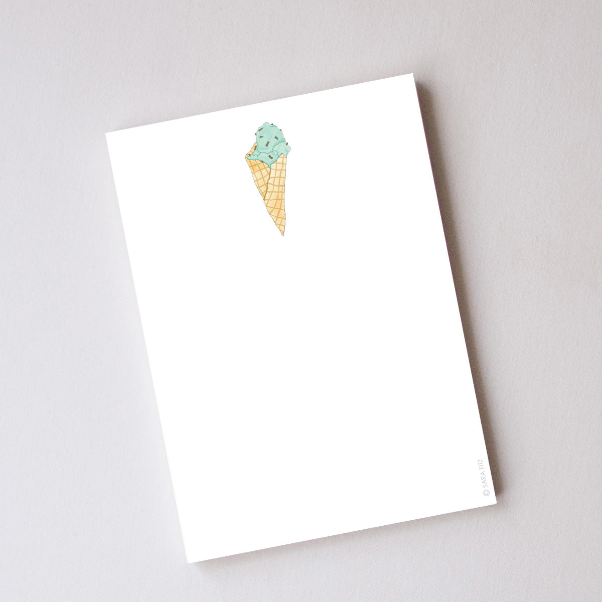 Mint Chip Gelato Notepad by Sara Fitz