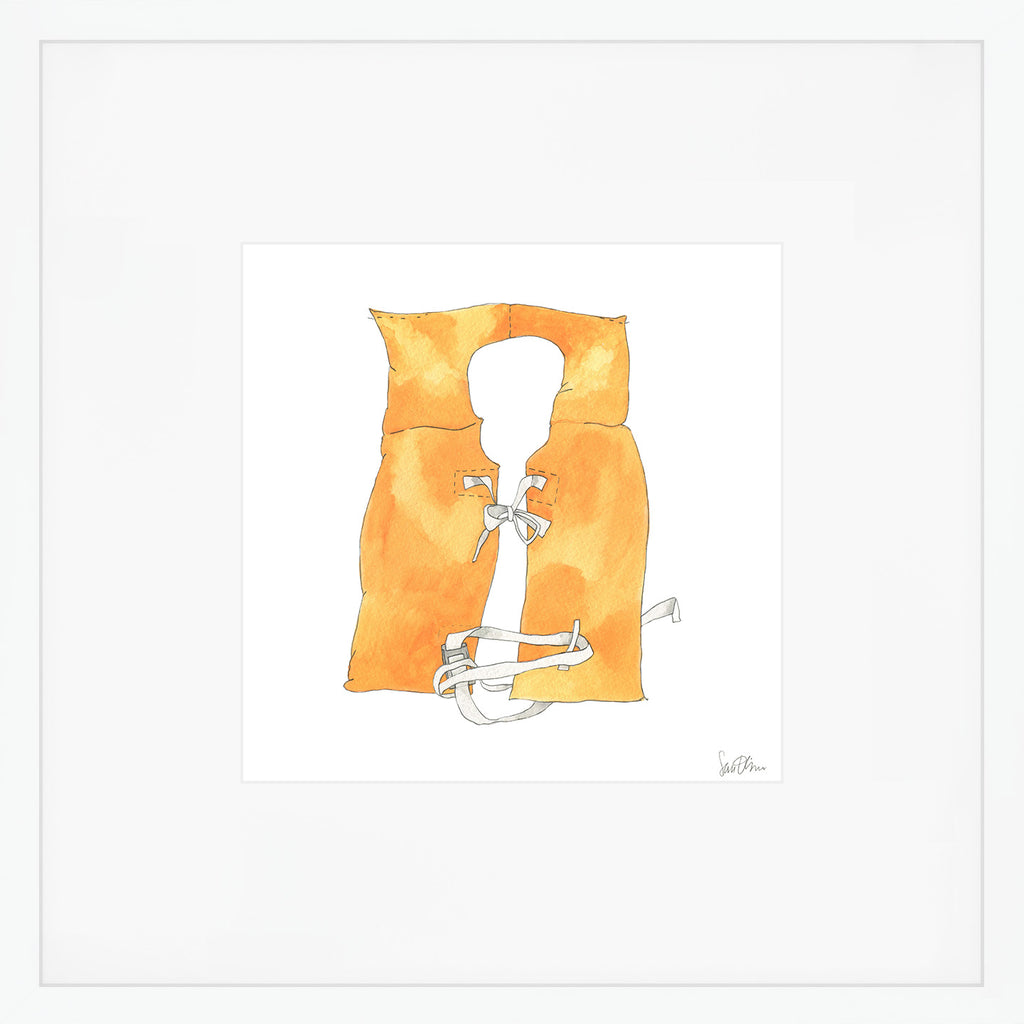 Life Jacket Art Print by Sara Fitz