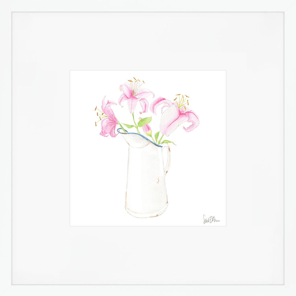Lilies Art Print by Sara Fitz