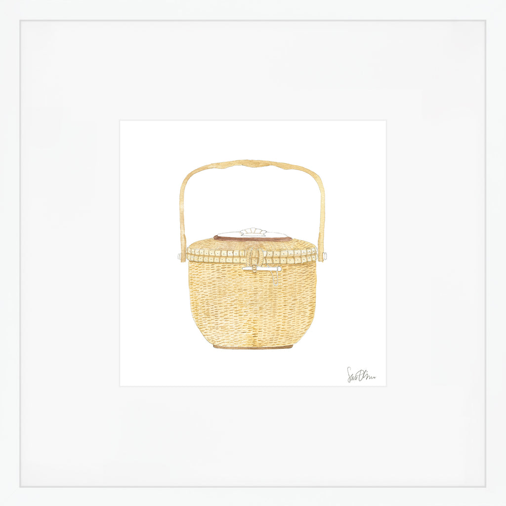 Nantucket Basket Art Print by Sara Fitz