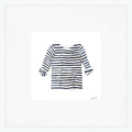 Striped Shirt Art Print by Sara Fitz
