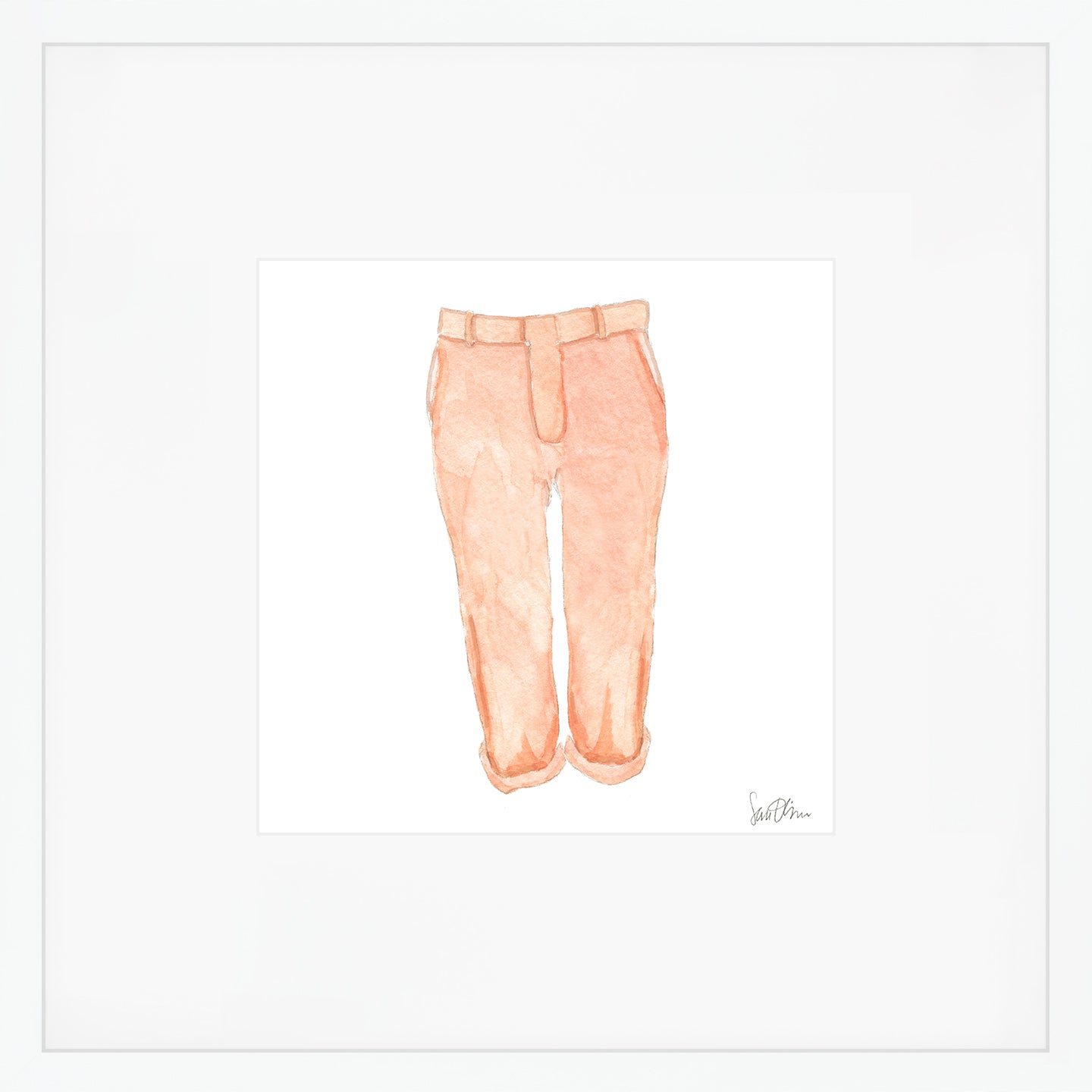Summer Pants Art Print by Sara Fitz
