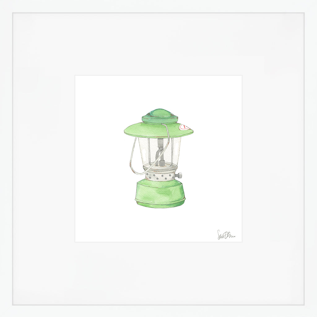 Vintage Lantern Art Print by Sara Fitz