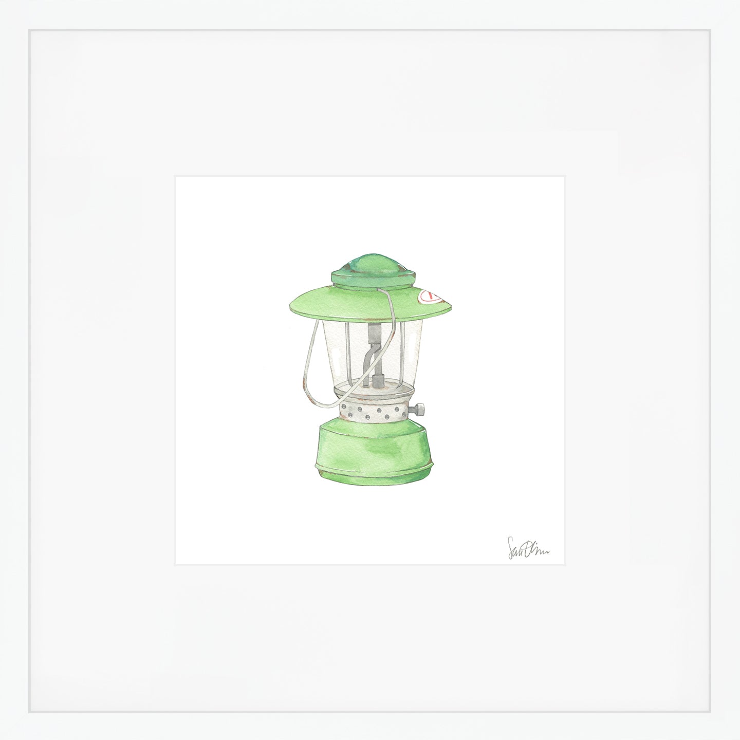 Vintage Lantern Art Print by Sara Fitz