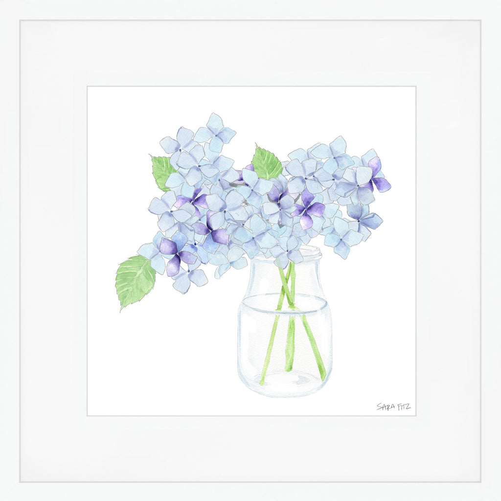 Hydrangeas Mega Art Print by Sara Fitz