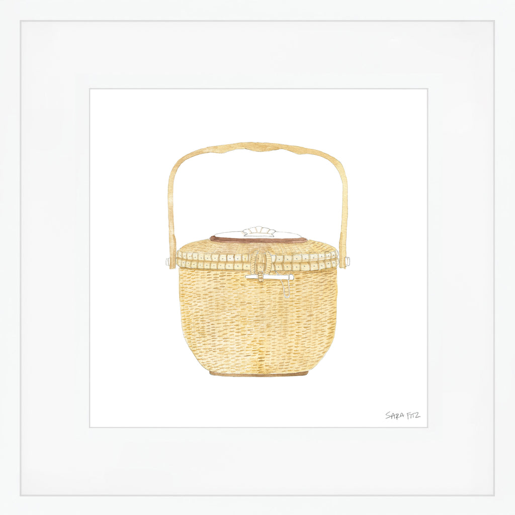 Nantucket Basket Mega Art Print by Sara Fitz