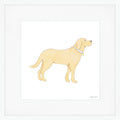 Golden Pup Mega Art Print by Sara Fitz