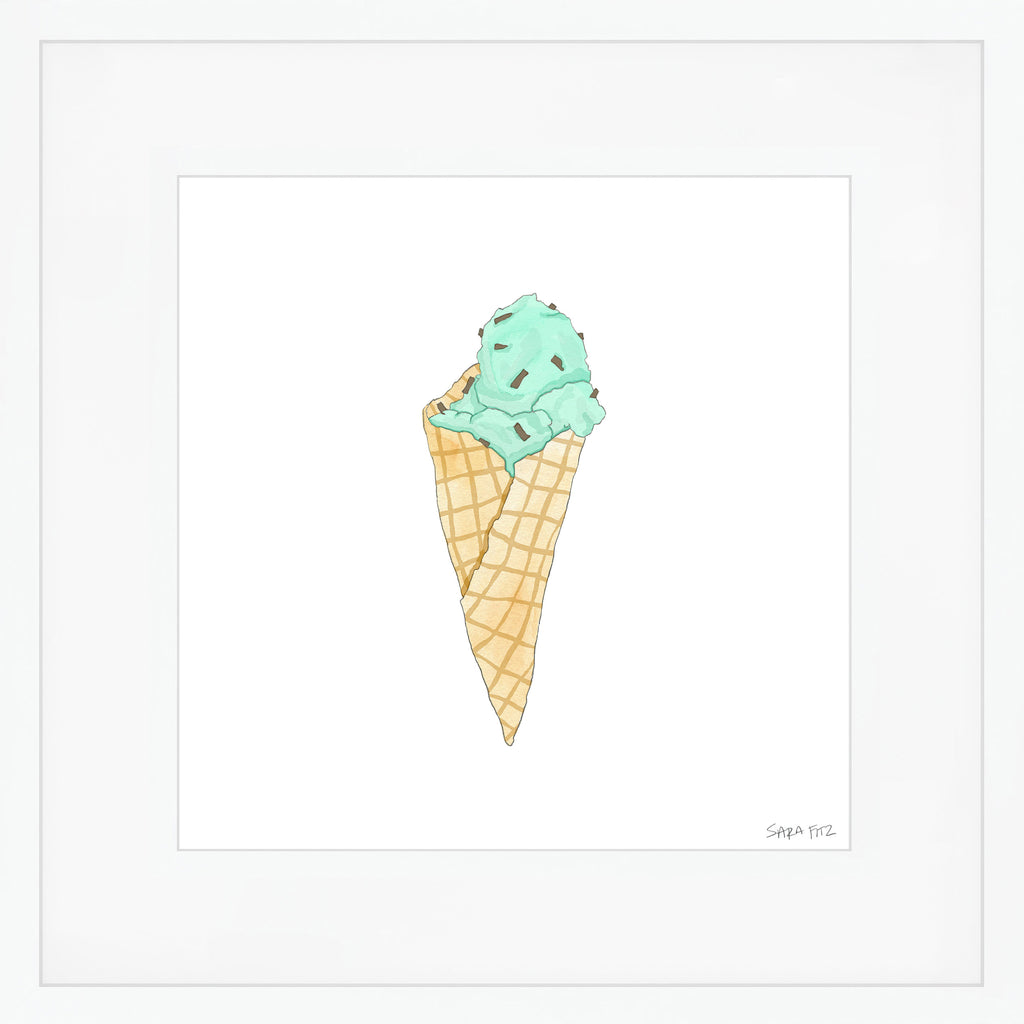 Mint Gelato Mega Art Print by Sara Fitz