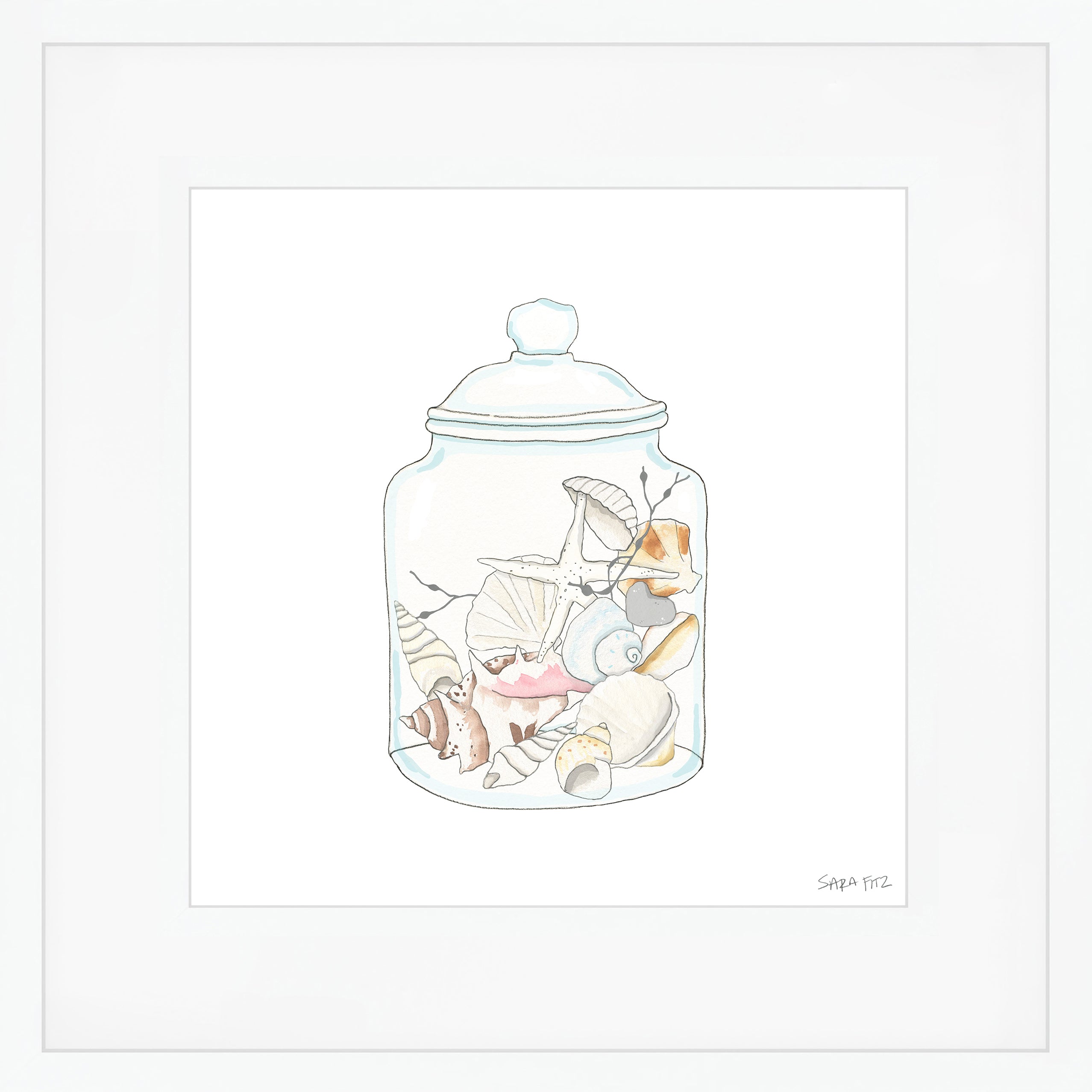 The Shell Jar Mega Art Print by Sara Fitz