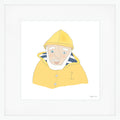 Skipper Slicker Mega Art Print by Sara Fitz