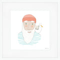 Skipper Stripes Mega Art Print by Sara Fitz