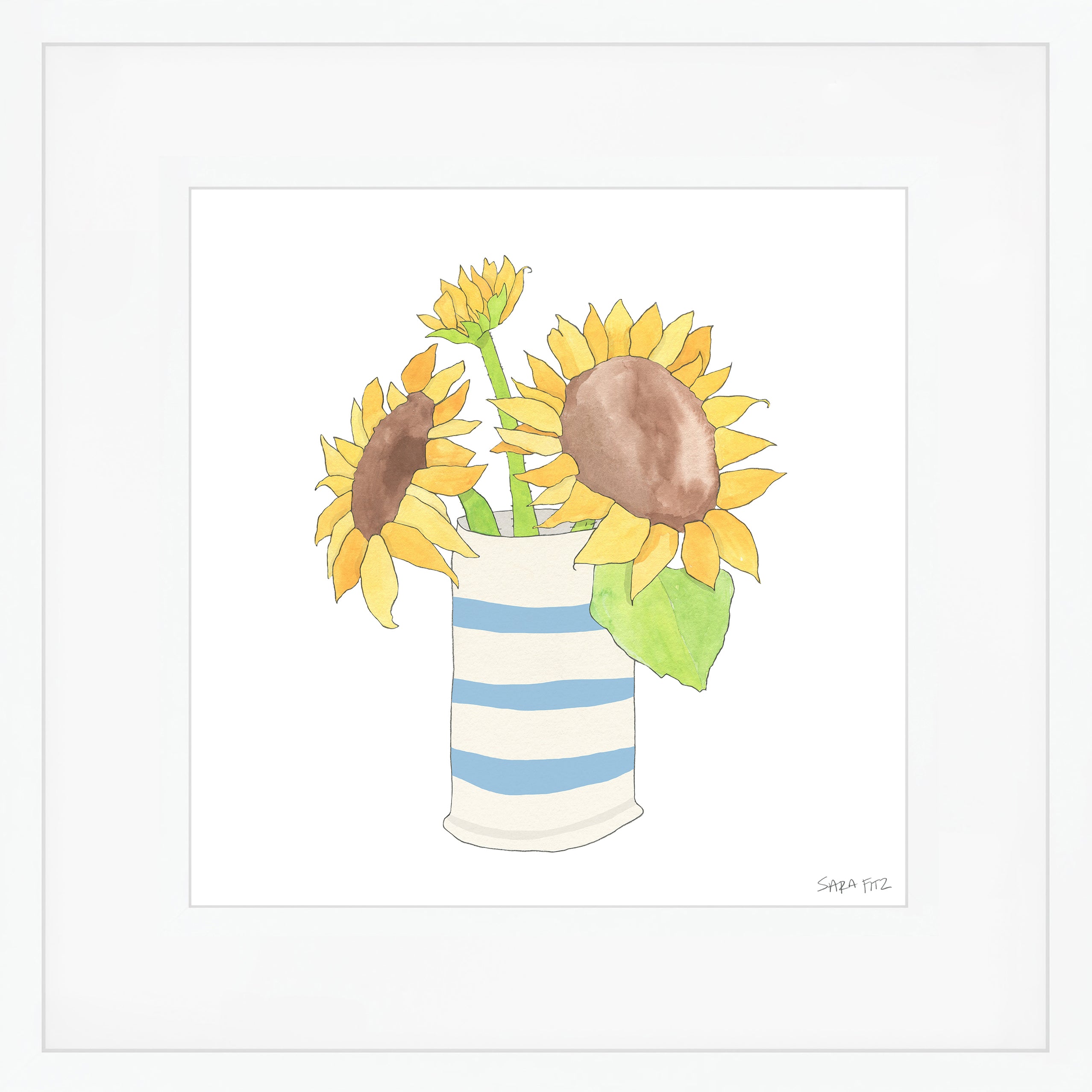 Sunflowers Mega Art Print by Sara Fitz