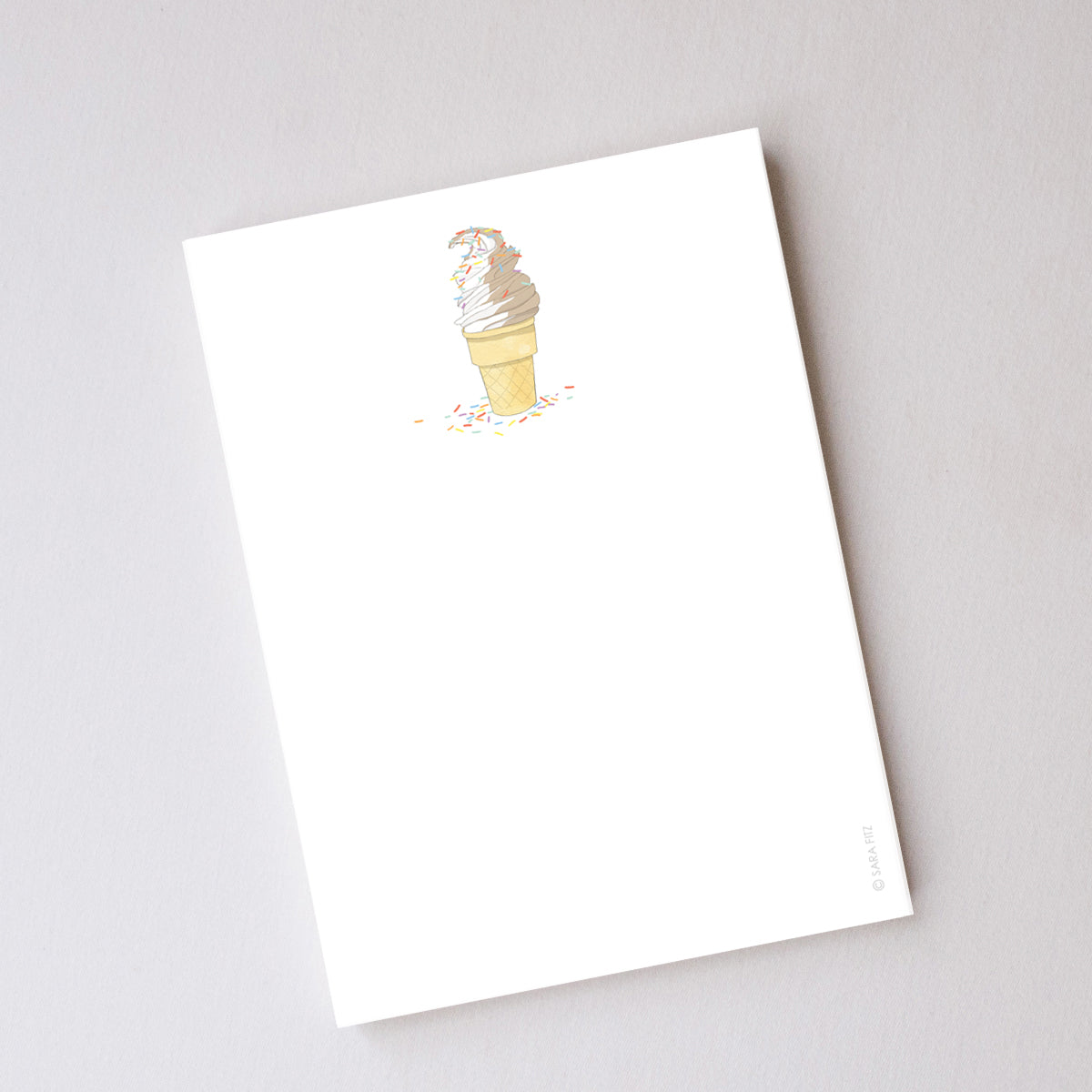 Soft Serve Notepad by Sara Fitz