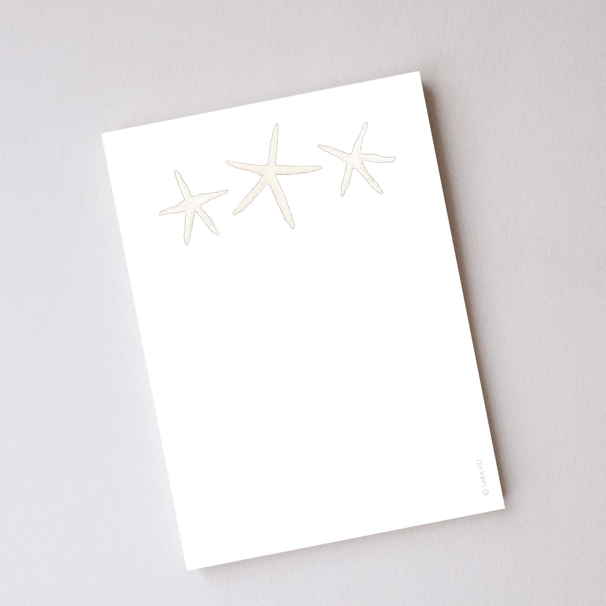 Starfish Notepad by Sara Fitz
