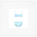 Two-Piece, Gingham Art Print by Sara Fitz