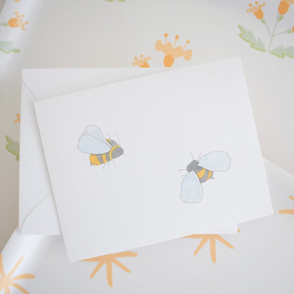 Bee Note Card by Sara Fitz