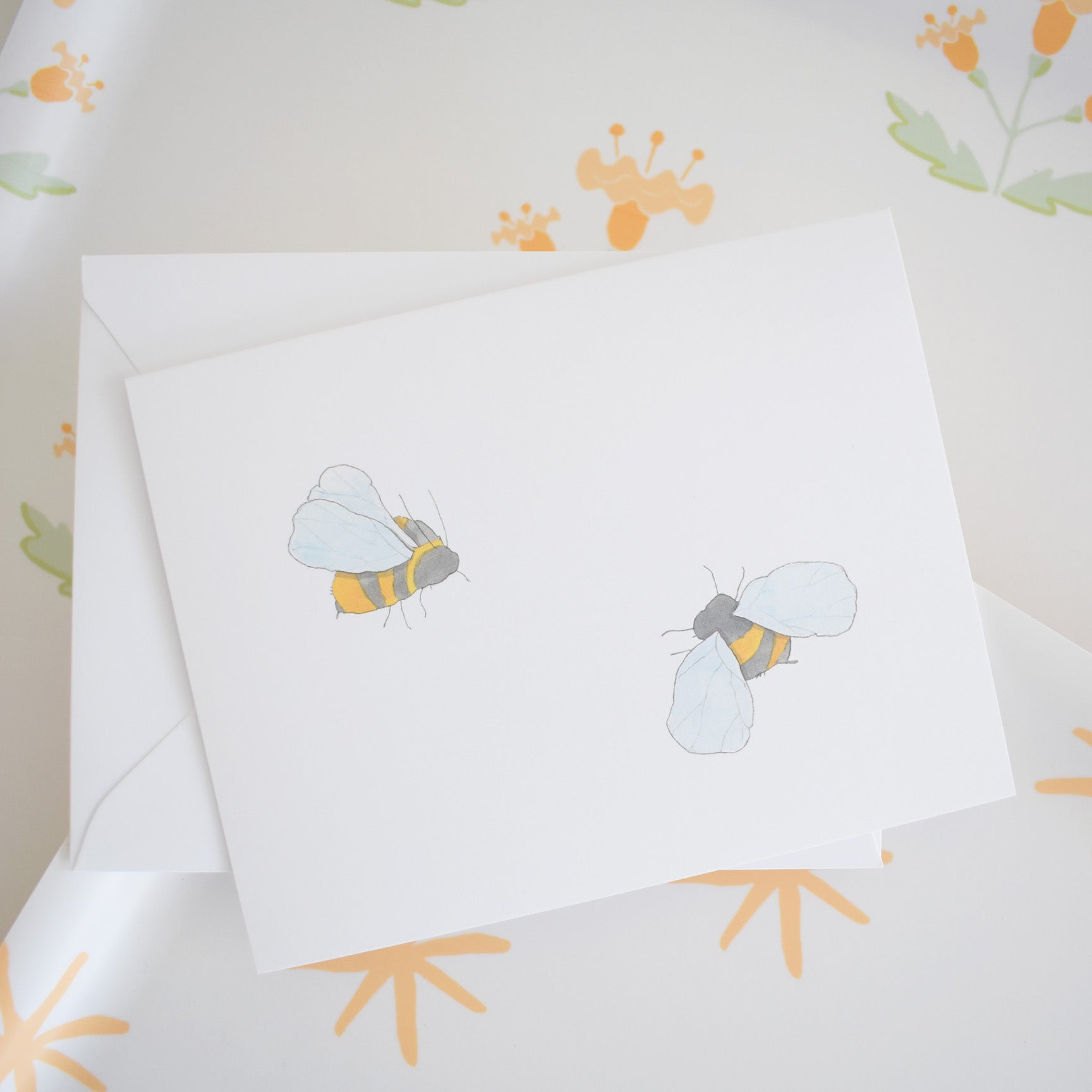 Bee Note Card by Sara Fitz