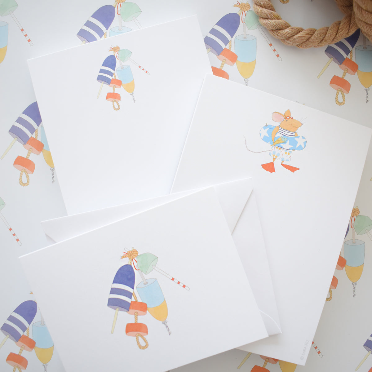 Buoy Bunch Notepad by Sara Fitz