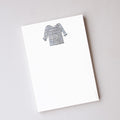Striped Shirt Notepad by Sara Fitz