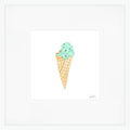 Mint Gelato Art Print by Sara Fitz