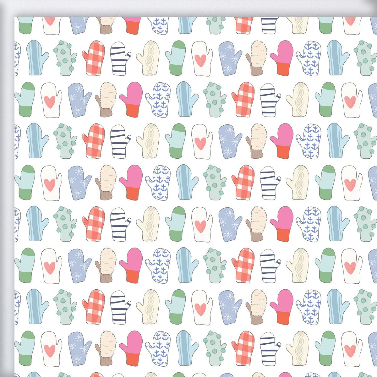 Mitten Gift Wrap by Sara Fitz