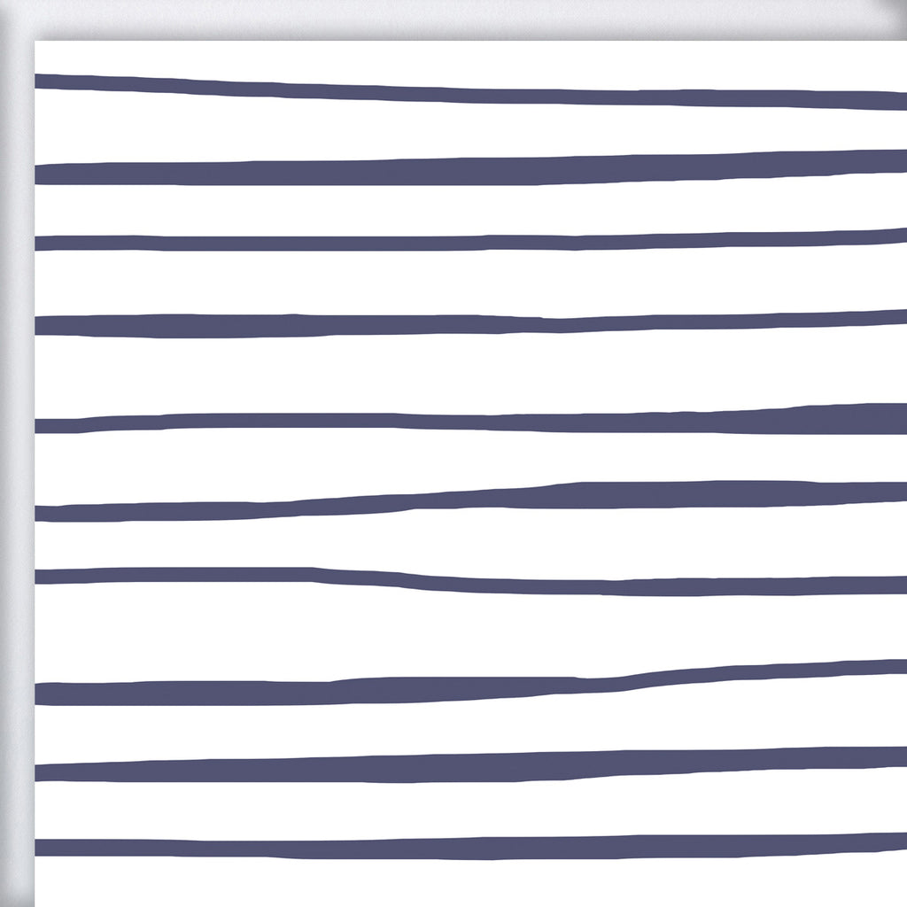 Navy Stripes Gift Wrap by Sara Fitz