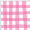 Pink Check Gift Wrap by Sara Fitz