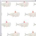 Santa Whale Gift Wrap by Sara Fitz