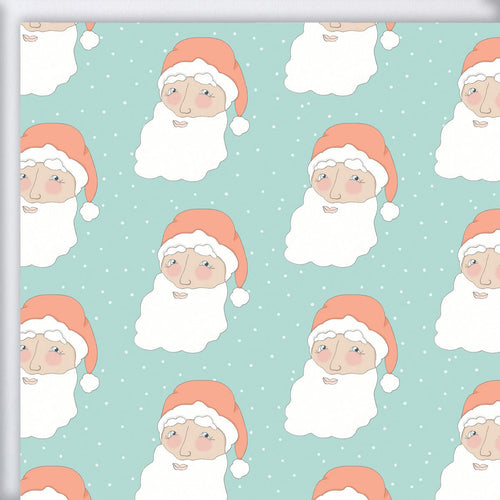 Jolly Santa Gift Wrap by Sara Fitz